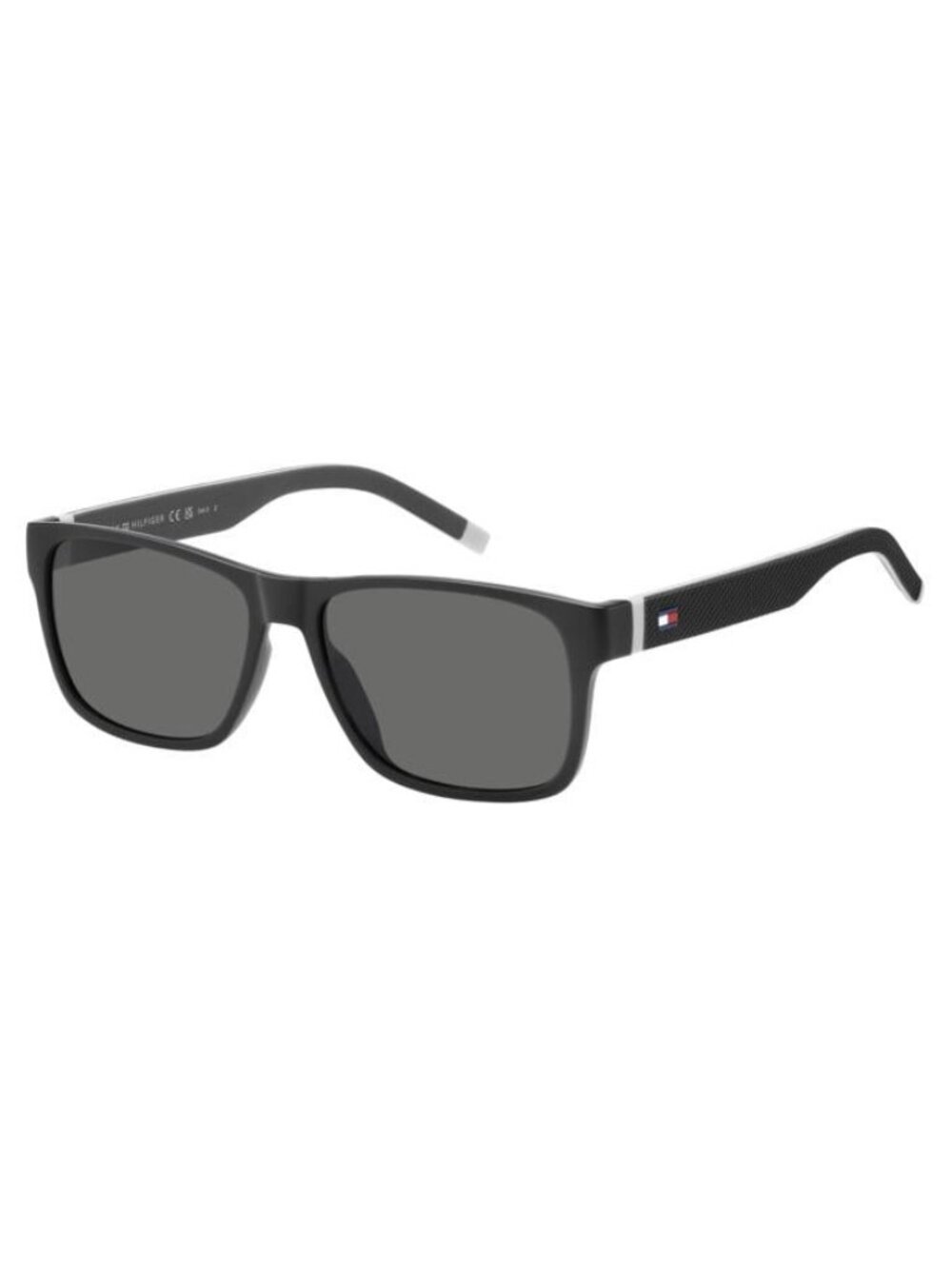 New Tommy Hilfiger Men's Sunglasses Grey Square Lens Injected Frame TH 1718 S 56